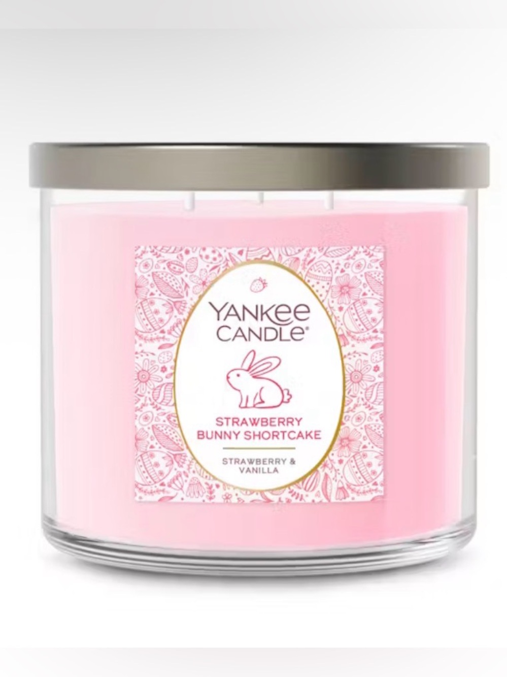 Yankee Candle Strawberry Bunny Shortcake - 3 Wick